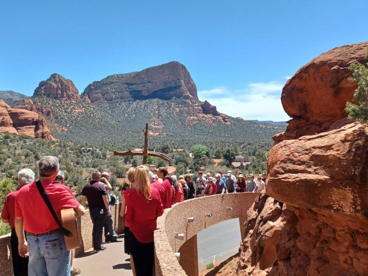 The historic landmark of Chapel of the Holy Cross Sedona