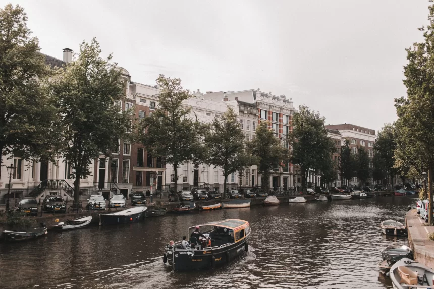 Drift through Amsterdam on a Quiet Electric Open Boat